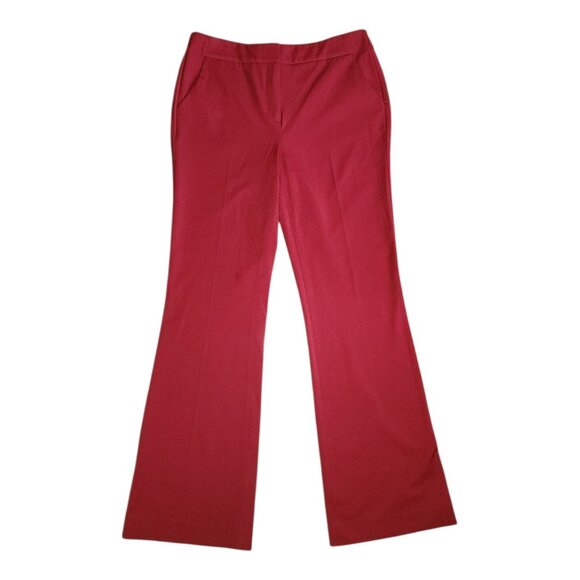 Chicos Pants Size 00R Womens 2R Solid All Red Dress Business Career Trousers - Picture 1 of 7